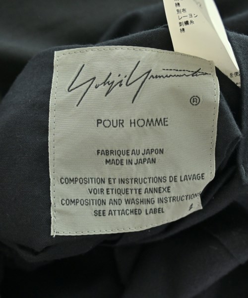 yohji yamamoto POUR HOMME（ヨウジヤマモトプールオム）カジュアルジャケット 黒 サイズ:2(S位) メンズ/2200714529011