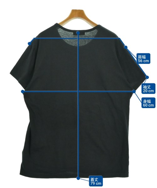 yohji yamamoto POUR HOMME（ヨウジヤマモトプールオム）Tシャツ・カットソー 黒 サイズ:3(M位) メンズ/2200715248041