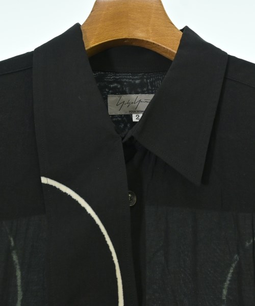 yohji yamamoto POUR HOMME（ヨウジヤマモトプールオム）カジュアルシャツ 黒 サイズ:2(S位) メンズ/2200715578032