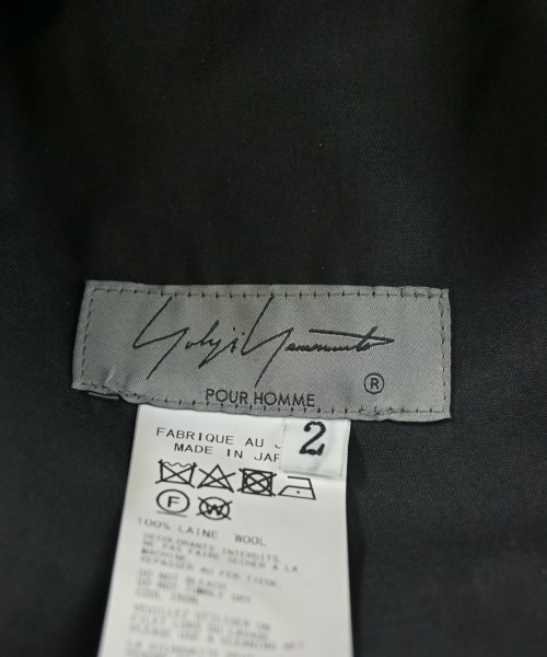 yohji yamamoto POUR HOMME（ヨウジヤマモトプールオム）クロップドパンツ 黒 サイズ:2(S位) メンズ/2200715802229
