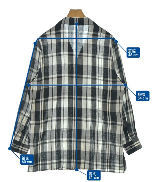 yohji yamamoto POUR HOMME（ヨウジヤマモトプールオム）カジュアルシャツ 黒 サイズ:2(S位) メンズ/2200716823018