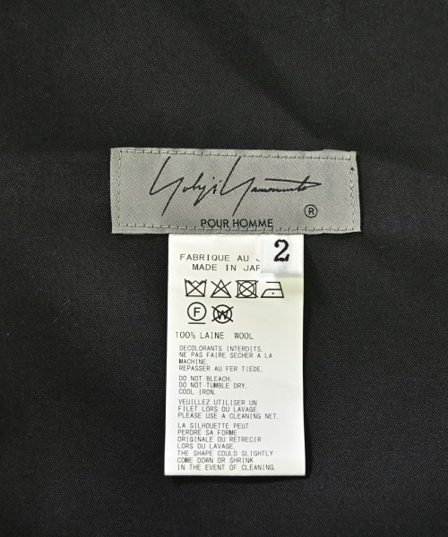 yohji yamamoto POUR HOMME（ヨウジヤマモトプールオム）その他 黒 サイズ:2(S位) メンズ/2200716853022