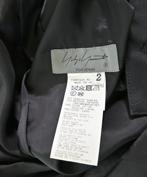 yohji yamamoto POUR HOMME（ヨウジヤマモトプールオム）その他 黒 サイズ:2(S位) メンズ/2200717127061