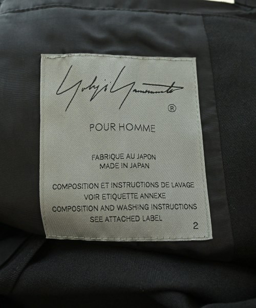 yohji yamamoto POUR HOMME（ヨウジヤマモトプールオム）カジュアルジャケット 黒 サイズ:2(S位) メンズ/2200717147014