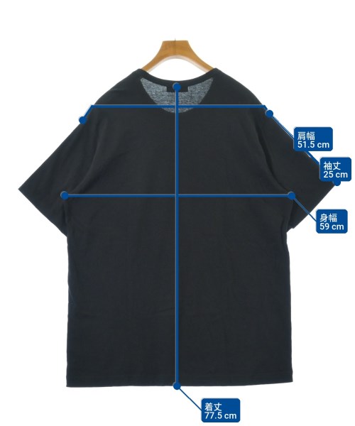 yohji yamamoto POUR HOMME（ヨウジヤマモトプールオム）Tシャツ・カットソー 黒 サイズ:3(M位) メンズ/2200717147045