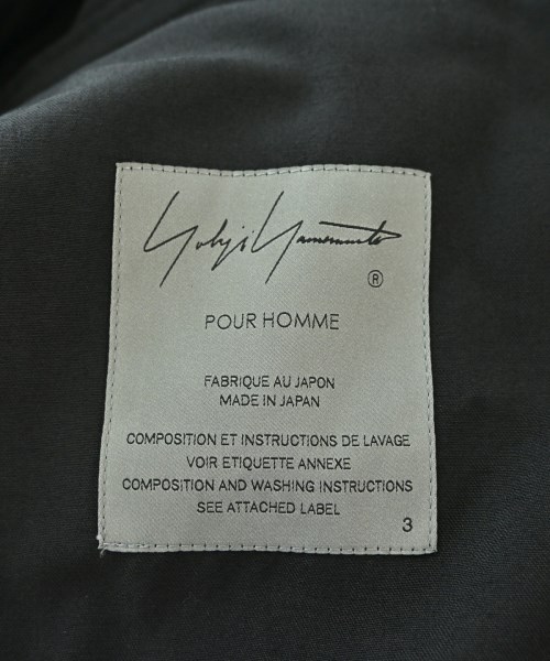 yohji yamamoto POUR HOMME（ヨウジヤマモトプールオム）カジュアルジャケット 黒 サイズ:3(M位) メンズ/2200717482016
