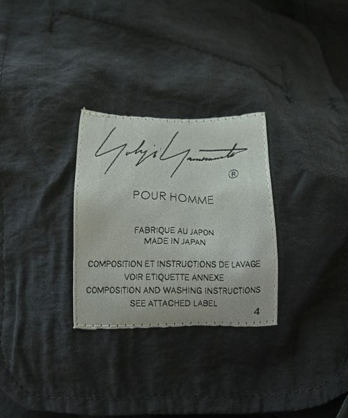 yohji yamamoto POUR HOMME（ヨウジヤマモトプールオム）カジュアルシャツ 黒 サイズ:4(L位) メンズ/2200717482023