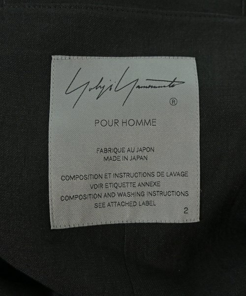 yohji yamamoto POUR HOMME（ヨウジヤマモトプールオム）テーラードジャケット 黒 サイズ:2(S位) メンズ/2200717641055