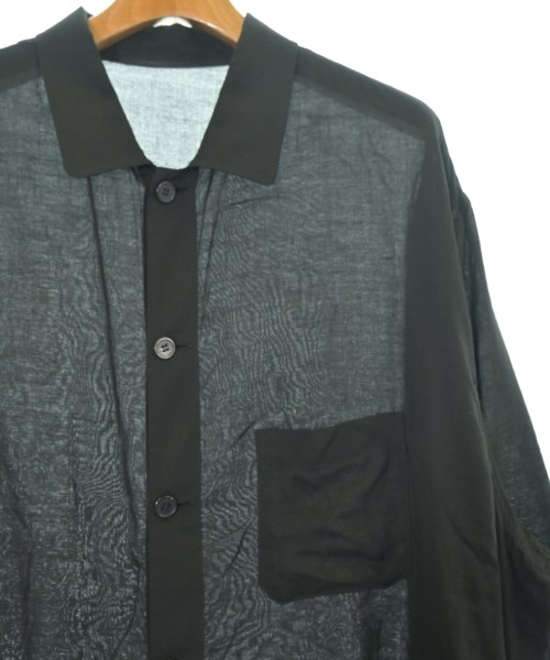 yohji yamamoto POUR HOMME（ヨウジヤマモトプールオム）カジュアルシャツ 黒 サイズ:2(S位) メンズ/2200717286010