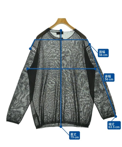 yohji yamamoto POUR HOMME（ヨウジヤマモトプールオム）ニット・セーター 黒 サイズ:3(M位) メンズ/2200717286027