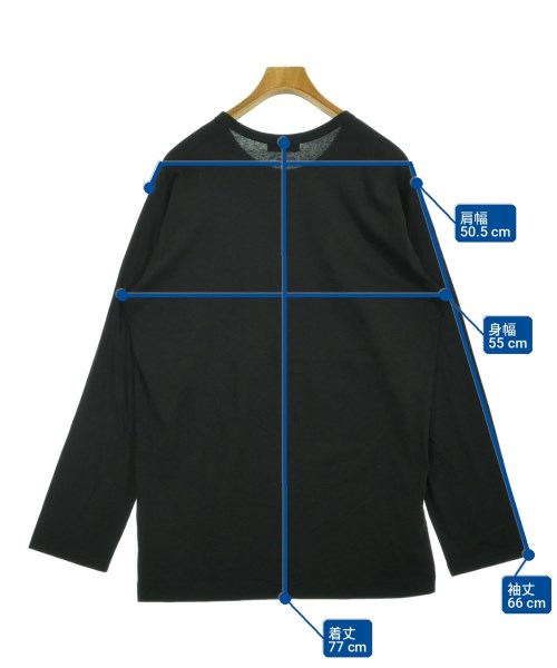 yohji yamamoto POUR HOMME（ヨウジヤマモトプールオム）Tシャツ・カットソー 黒 サイズ:3(M位) メンズ/2200717286034