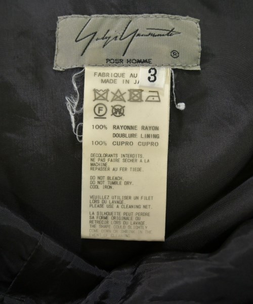 yohji yamamoto POUR HOMME（ヨウジヤマモトプールオム）その他 黒 サイズ:3(M位) メンズ/2200718014049