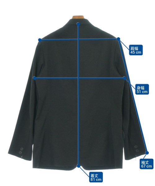 yohji yamamoto POUR HOMME（ヨウジヤマモトプールオム）カジュアルジャケット 黒 サイズ:3(M位) メンズ/2200718015015
