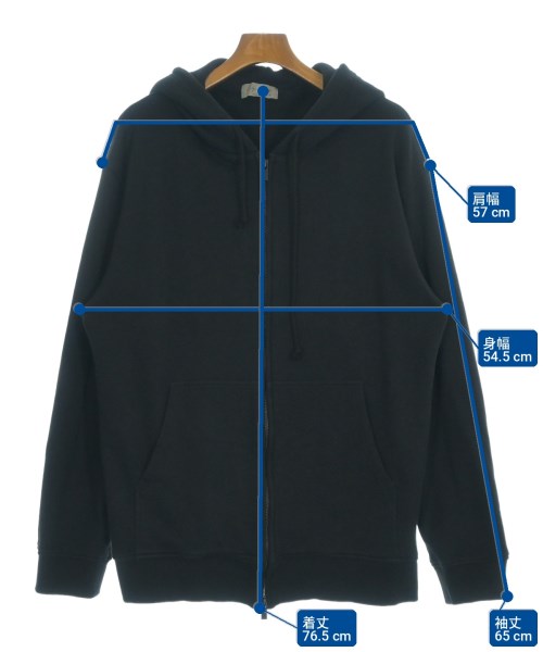 yohji yamamoto POUR HOMME（ヨウジヤマモトプールオム）パーカー 黒 サイズ:3(M位) メンズ/2200718605025