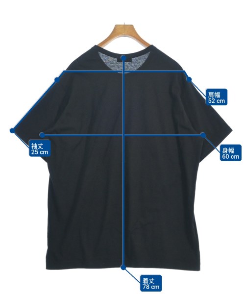 yohji yamamoto POUR HOMME（ヨウジヤマモトプールオム）Tシャツ・カットソー 黒 サイズ:3(M位) メンズ/2200717954018
