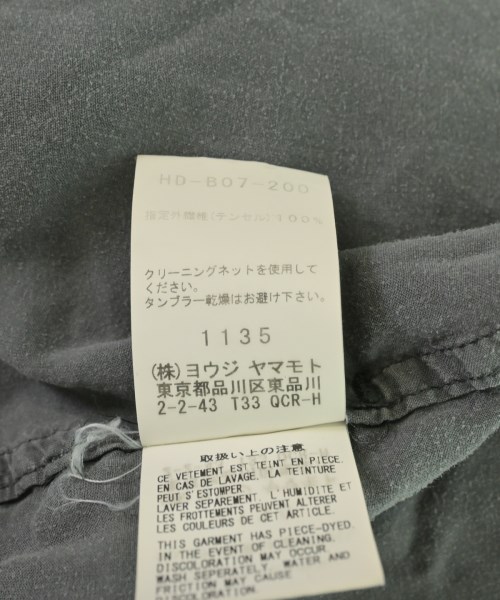 yohji yamamoto POUR HOMME（ヨウジヤマモトプールオム）カジュアルシャツ グレー サイズ:4(L位) メンズ/2200719076060