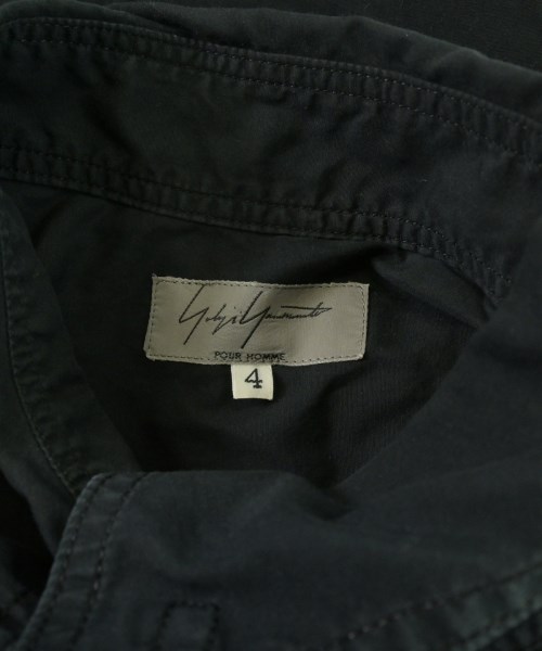 yohji yamamoto POUR HOMME（ヨウジヤマモトプールオム）カジュアルシャツ 黒 サイズ:4(L位) メンズ/2200719076091