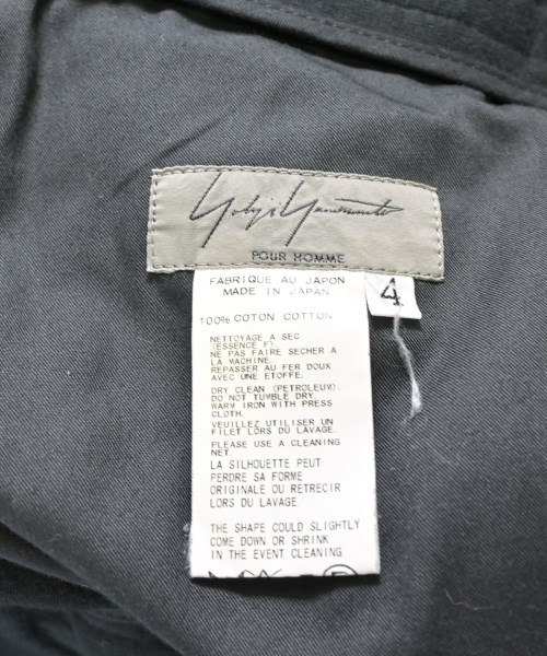 yohji yamamoto POUR HOMME（ヨウジヤマモトプールオム）スウェットパンツ 黒 サイズ:4(L位) メンズ/2200719128066