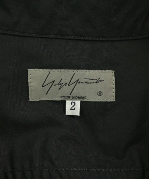 yohji yamamoto POUR HOMME（ヨウジヤマモトプールオム）カジュアルシャツ 黒 サイズ:2(S位) メンズ/2200719574047