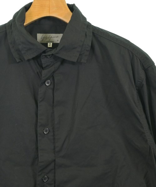 yohji yamamoto POUR HOMME（ヨウジヤマモトプールオム）カジュアルシャツ 黒 サイズ:2(S位) メンズ/2200719574047
