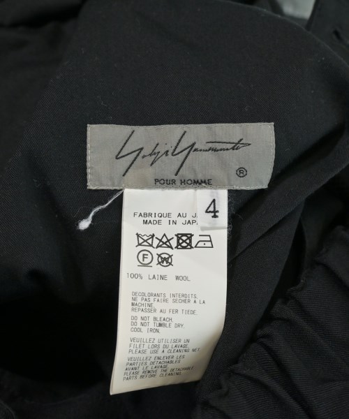 yohji yamamoto POUR HOMME（ヨウジヤマモトプールオム）ショートパンツ 黒 サイズ:4(L位) メンズ/2200635331021