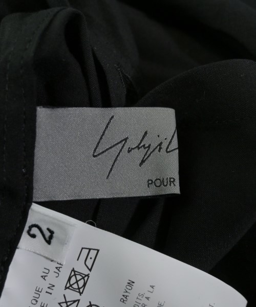 yohji yamamoto POUR HOMME（ヨウジヤマモトプールオム）カジュアルシャツ 黒 サイズ:2(S位) メンズ/2200645262018