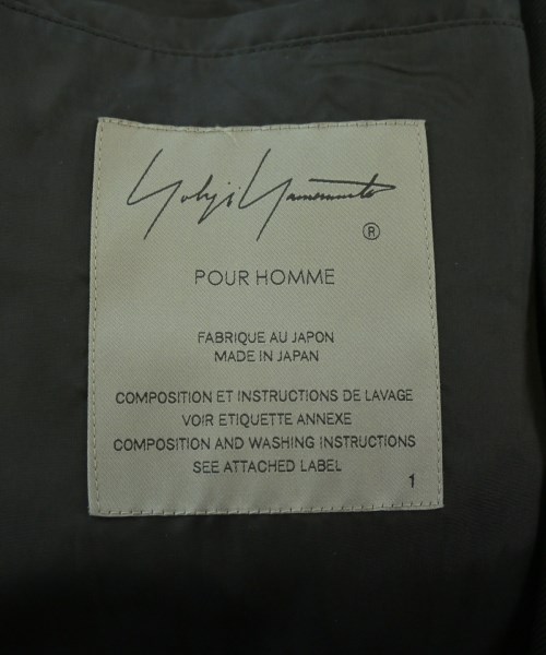 yohji yamamoto POUR HOMME（ヨウジヤマモトプールオム）モッズコート 黒 サイズ:1(XS位) メンズ/2200646400013