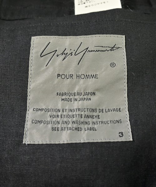 yohji yamamoto POUR HOMME（ヨウジヤマモトプールオム）その他 黒 サイズ:3(M位) メンズ/2200646531076