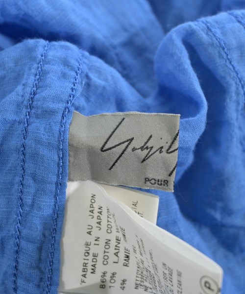 yohji yamamoto POUR HOMME（ヨウジヤマモトプールオム）カジュアルシャツ 青 サイズ:2(S位) メンズ/2200646680033