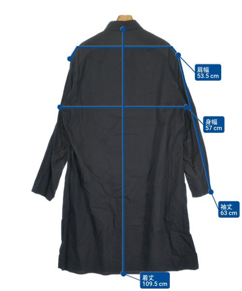 yohji yamamoto POUR HOMME（ヨウジヤマモトプールオム）カジュアルシャツ 黒 サイズ:3(M位) メンズ/2200646832098