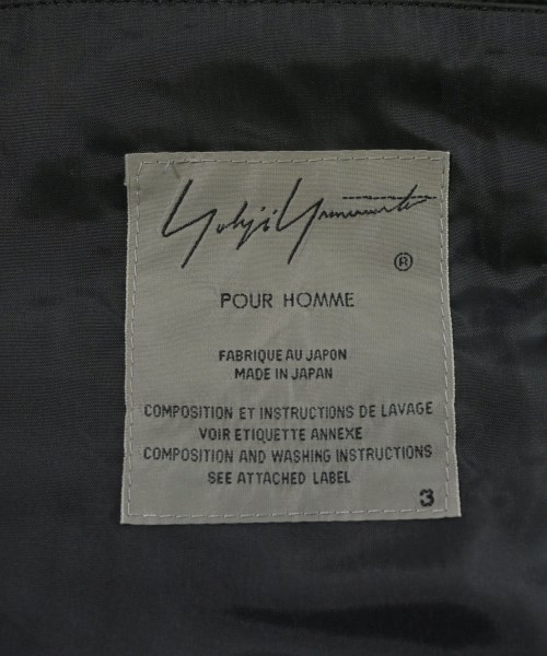 yohji yamamoto POUR HOMME（ヨウジヤマモトプールオム）カジュアルシャツ 黒 サイズ:3(M位) メンズ/2200647160039