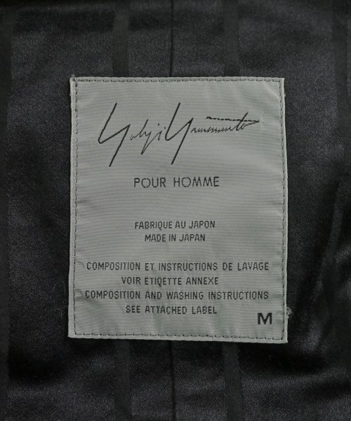 yohji yamamoto POUR HOMME（ヨウジヤマモトプールオム）カジュアルジャケット 黒 サイズ:M メンズ/2200647212035