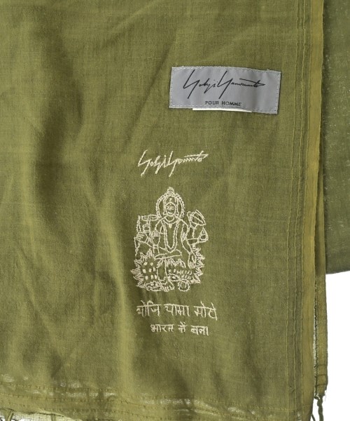 yohji yamamoto POUR HOMME（ヨウジヤマモトプールオム）ストール カーキ サイズ:- メンズ/2200647212059