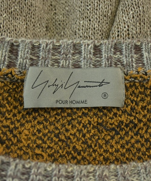 yohji yamamoto POUR HOMME（ヨウジヤマモトプールオム）ニット・セーター 茶 サイズ:3(M位) メンズ/2200636189195
