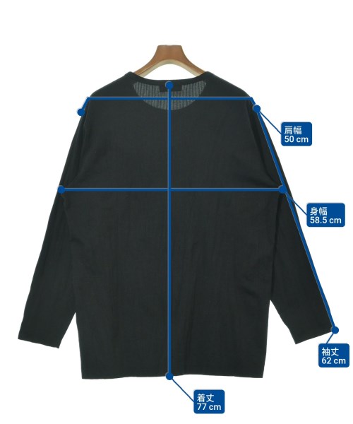 yohji yamamoto POUR HOMME（ヨウジヤマモトプールオム）Tシャツ・カットソー 黒 サイズ:3(M位) メンズ/2200648108030