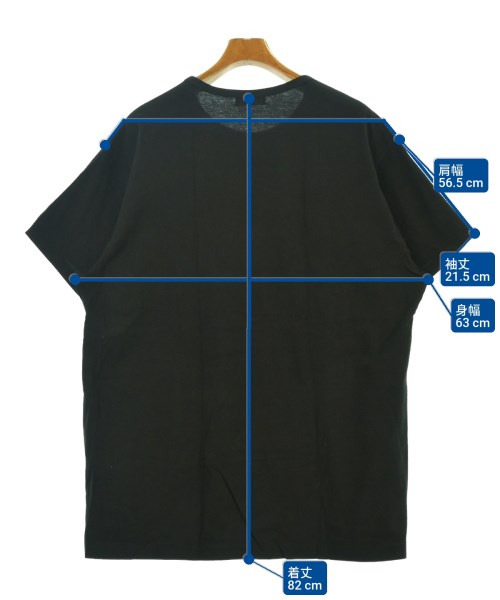 yohji yamamoto POUR HOMME（ヨウジヤマモトプールオム）Tシャツ・カットソー 黒 サイズ:3(M位) メンズ/2200648961024