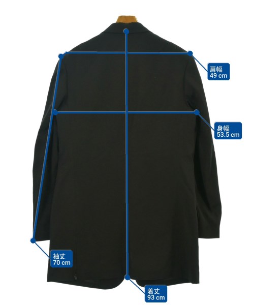 yohji yamamoto POUR HOMME（ヨウジヤマモトプールオム）テーラードジャケット 黒 サイズ:2(S位) メンズ/2200649494026