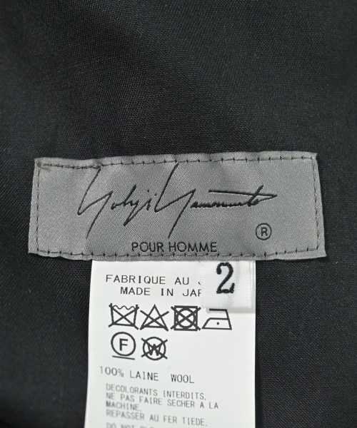 yohji yamamoto POUR HOMME（ヨウジヤマモトプールオム）スラックス 黒 サイズ:2(S位) メンズ/2200649494033