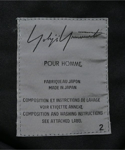 yohji yamamoto POUR HOMME（ヨウジヤマモトプールオム）テーラードジャケット 黒 サイズ:2(S位) メンズ/2200650633032