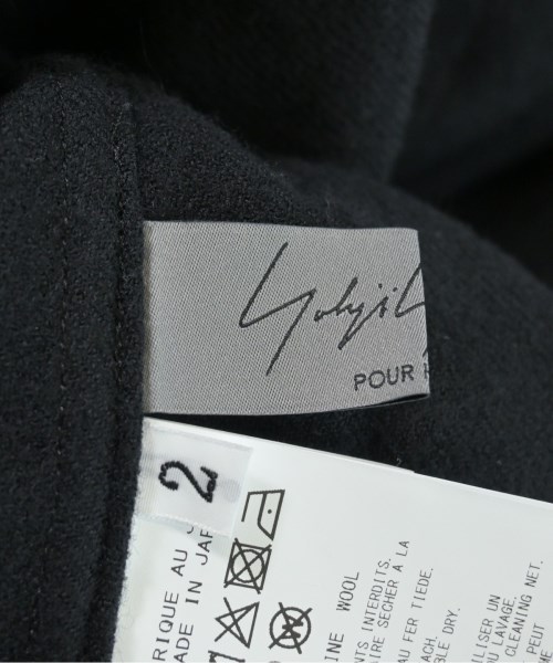 yohji yamamoto POUR HOMME（ヨウジヤマモトプールオム）カジュアルシャツ 黒 サイズ:2(S位) メンズ/2200650806023