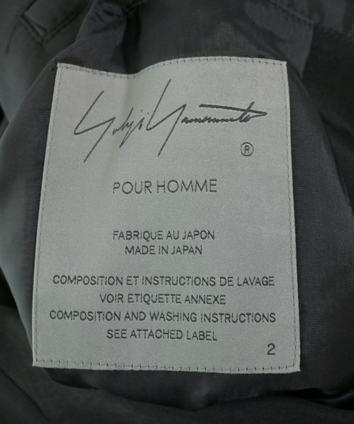 yohji yamamoto POUR HOMME（ヨウジヤマモトプールオム）カジュアルジャケット 黒 サイズ:2(S位) メンズ/2200651814119