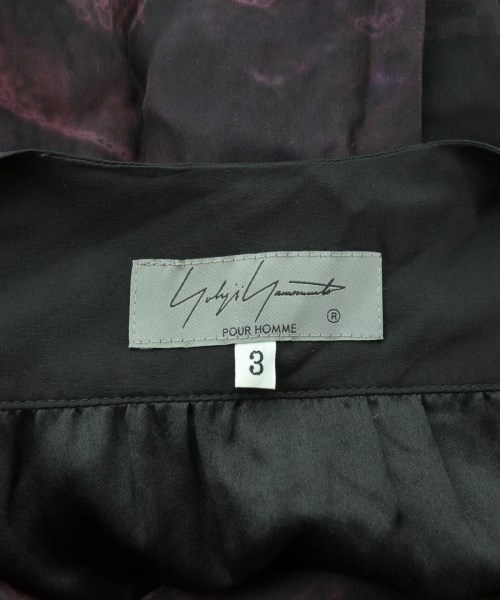 yohji yamamoto POUR HOMME（ヨウジヤマモトプールオム）カジュアルシャツ 黒 サイズ:S メンズ/2200652535020