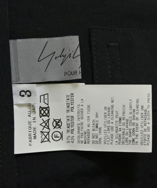 yohji yamamoto POUR HOMME（ヨウジヤマモトプールオム）カジュアルシャツ 黒 サイズ:3(M位) メンズ/2200653497037