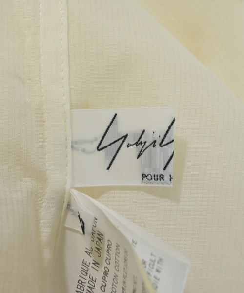 yohji yamamoto POUR HOMME（ヨウジヤマモトプールオム）カジュアルシャツ 白 サイズ:2(S位) メンズ/2200654277058