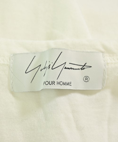 yohji yamamoto POUR HOMME（ヨウジヤマモトプールオム）Tシャツ・カットソー 白 サイズ:3(M位) メンズ/2200702481024