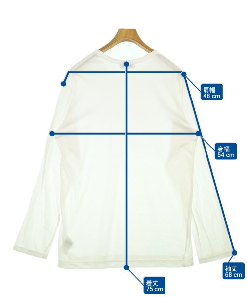 yohji yamamoto POUR HOMME（ヨウジヤマモトプールオム）Tシャツ・カットソー 白 サイズ:3(M位) メンズ/2200702481024