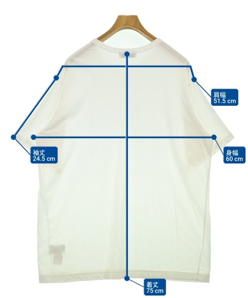 yohji yamamoto POUR HOMME（ヨウジヤマモトプールオム）Tシャツ・カットソー 白 サイズ:3(M位) メンズ/2200702481048