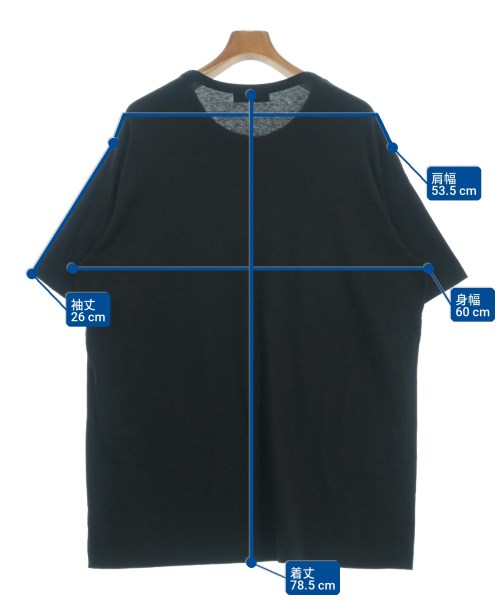yohji yamamoto POUR HOMME（ヨウジヤマモトプールオム）Tシャツ・カットソー 黒 サイズ:3(M位) メンズ/2200702481079