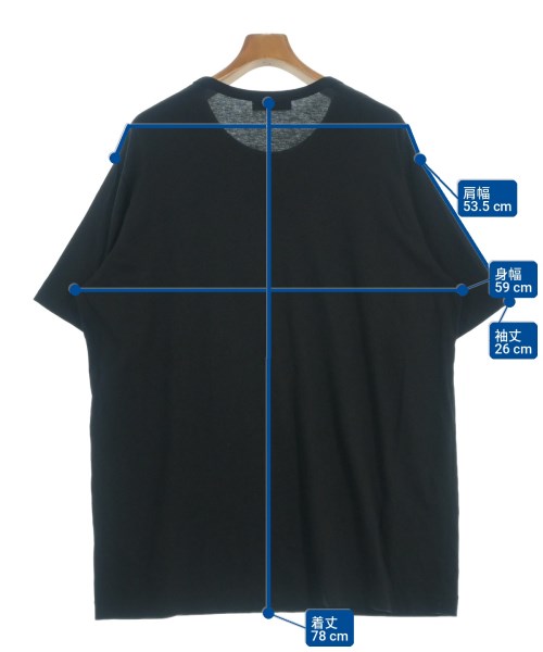 yohji yamamoto POUR HOMME（ヨウジヤマモトプールオム）Tシャツ・カットソー 黒 サイズ:3(M位) メンズ/2200702481086