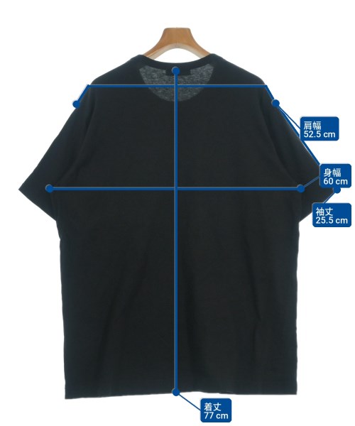 yohji yamamoto POUR HOMME（ヨウジヤマモトプールオム）Tシャツ・カットソー 黒 サイズ:3(M位) メンズ/2200702481109